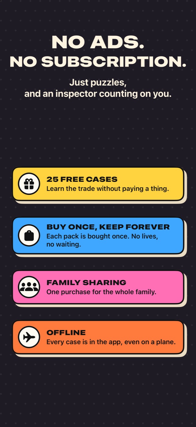 Case Closed — no ads, no subscription