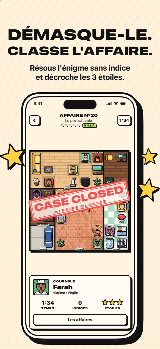 Case Closed — démasque le coupable, classe l'affaire