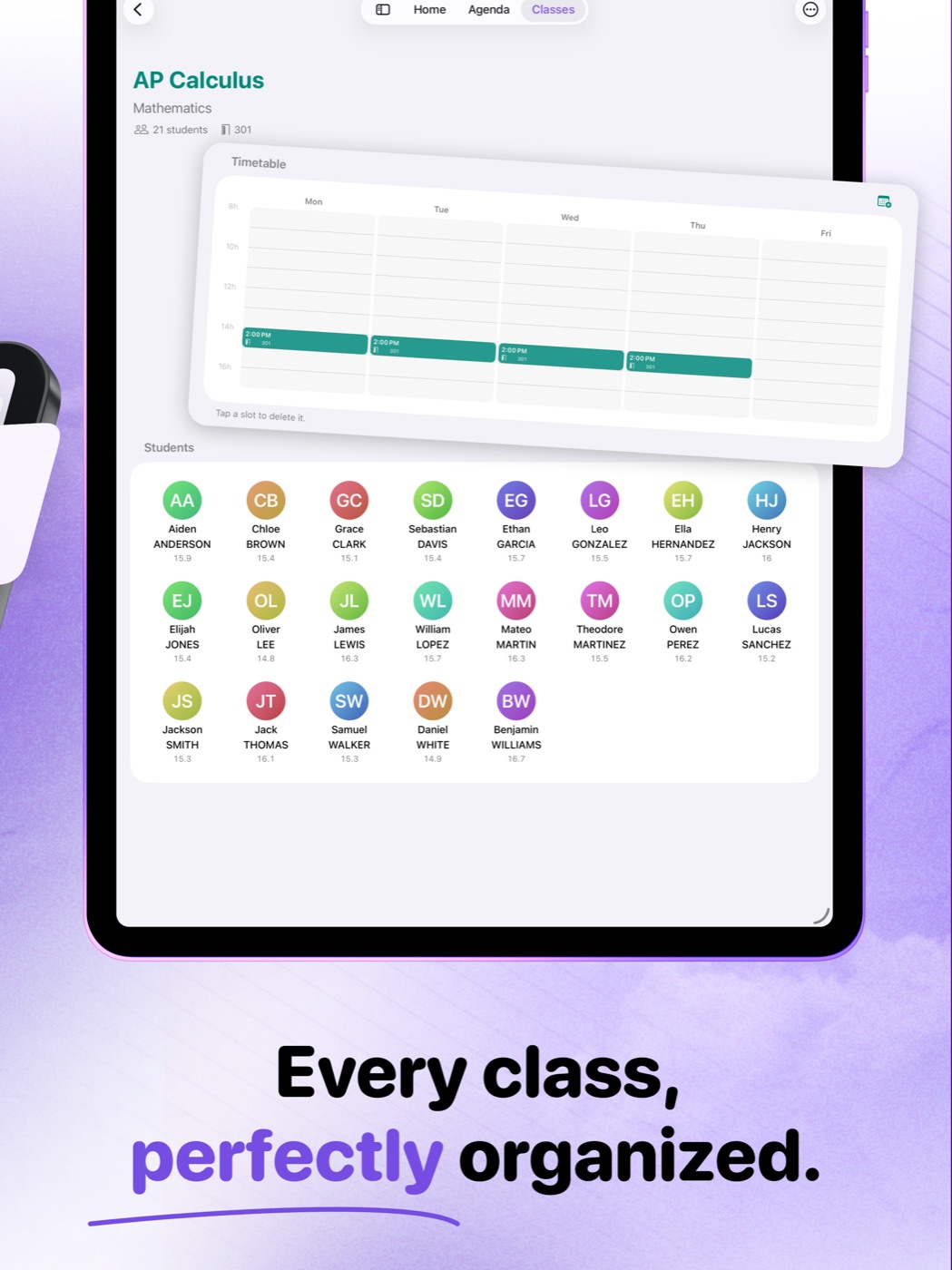 TeachBook β timetable and class photo roster
