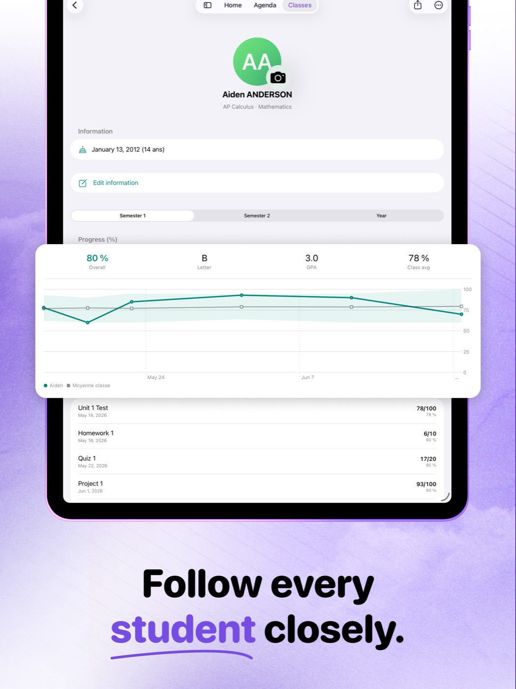 TeachBook β student profile and progress tracking