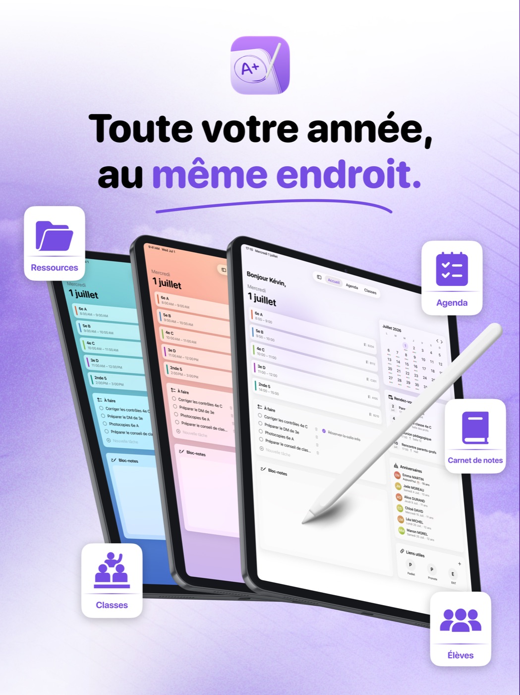 TeachBook — toute votre année au même endroit